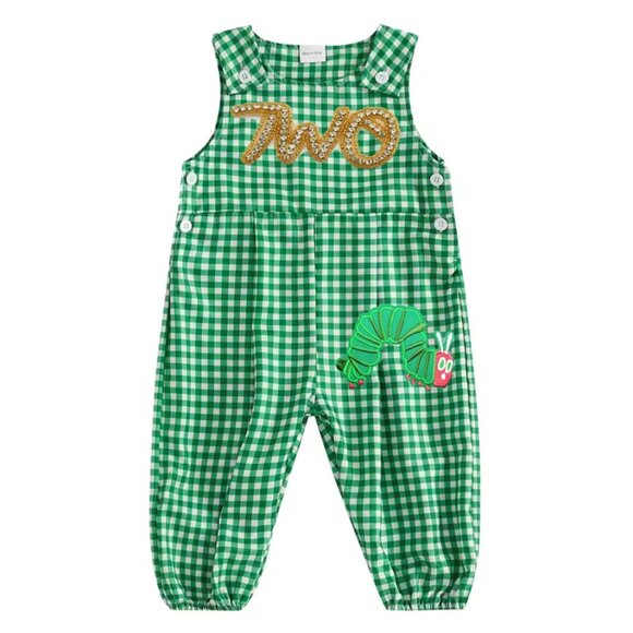 Caterpillar Romper Second Birthday Clothes Caterpillar Outfit Dress Smash - Picture 1 of 3